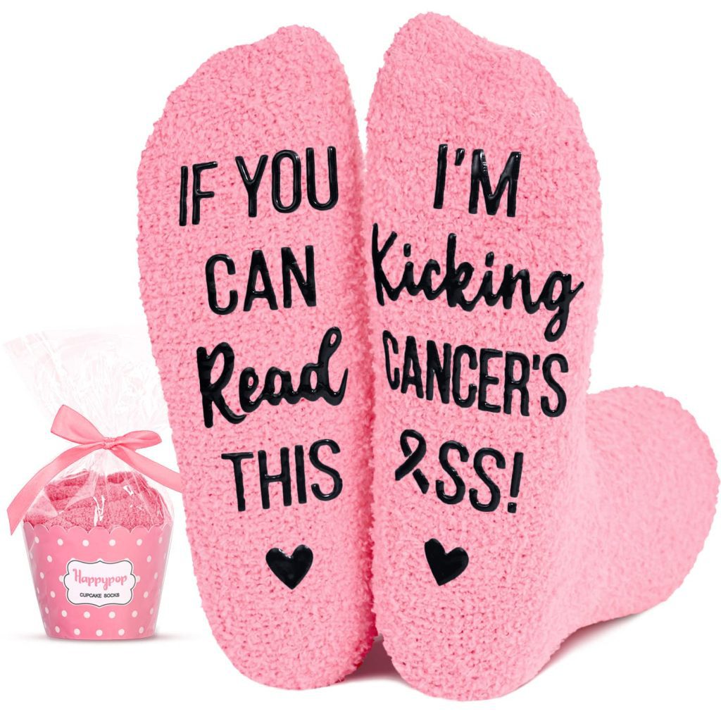 breast cancer socks