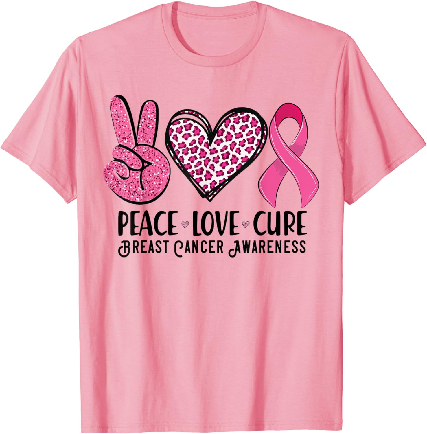 Lazy Hub Scriptv Neck Breast Cancer T Shirts - c9x0hmj